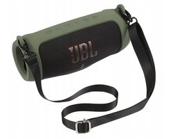EtuiTab Serie - Siliconen Hoes - JBL Charge 5 - Ciemno-Groen - Met Draagriem