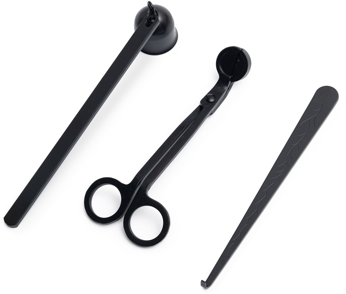TopWosk Candle Kit - Kaarsaccessoires - Schaar - Steekstok - Doofdolk - Zwart