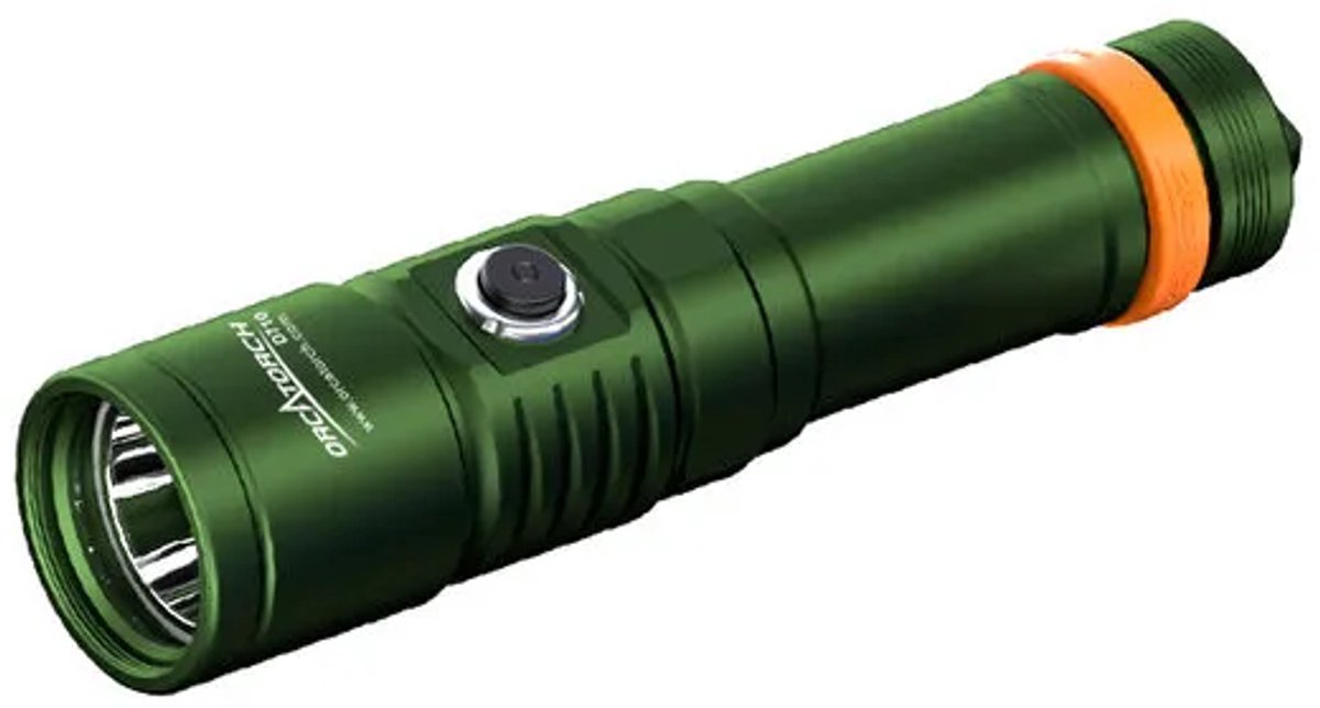 Orcatorch D710 Duiklamp Groen met extra accu