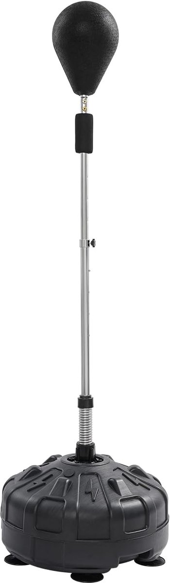 Boksbal Set - Boxbal - Bokstraining Thuis - Hoogte Verstelbaar - 120-160 cm - Zwart