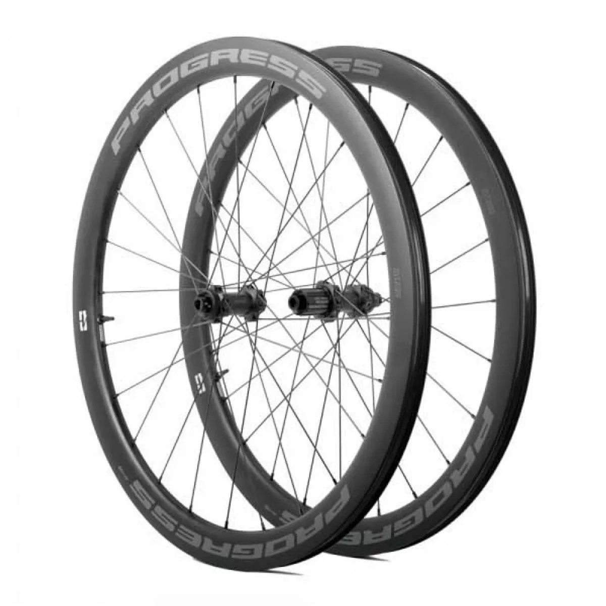 Progress Airspeed A45 Cl Disc Tubeless Racefiets Wielset Zilver 12 x 100/12 x 142 mm / Shimano/Sram HG