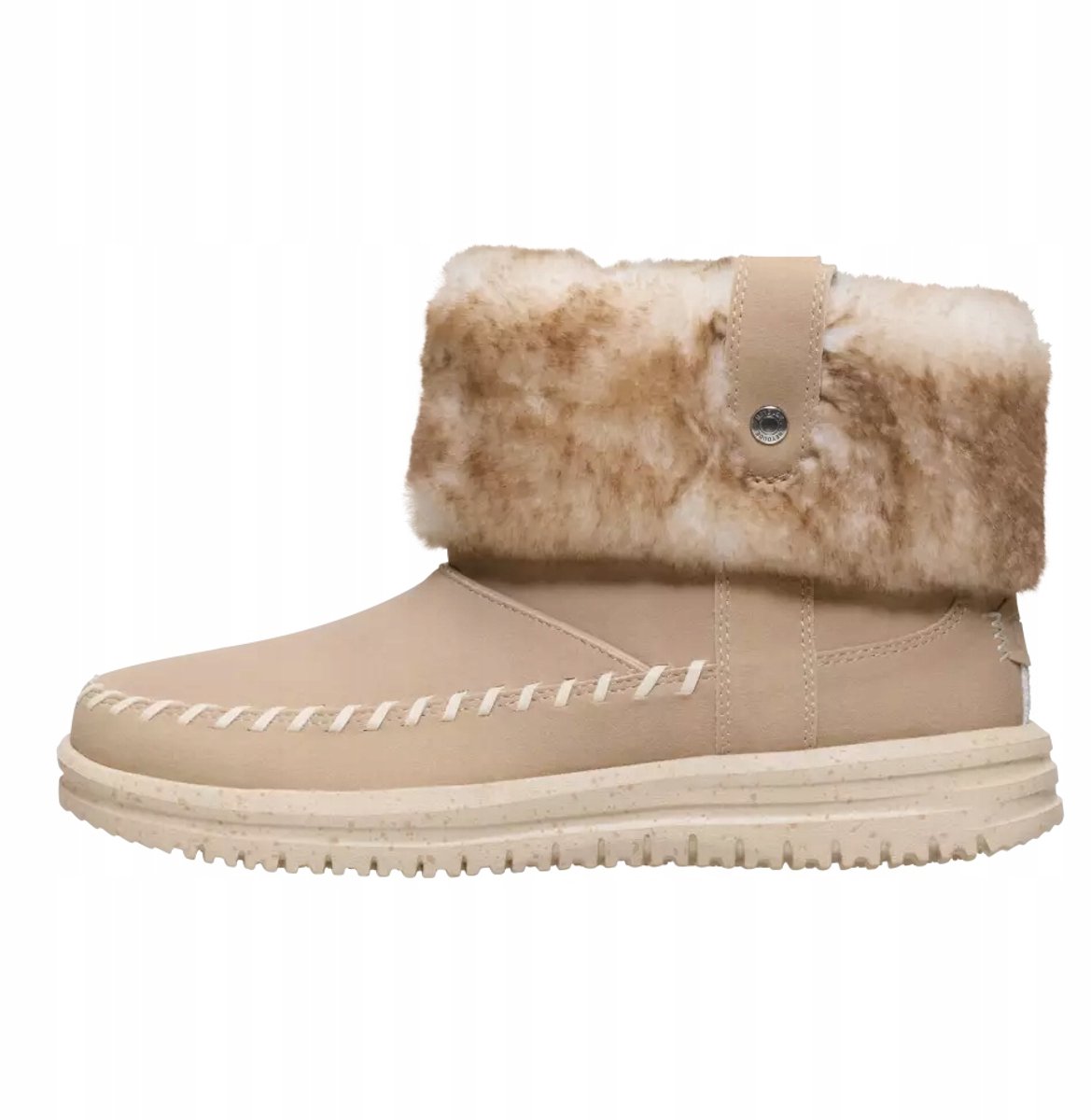 Hey Dude Camden Dames Enkellaarzen – Synthetisch Suède Flex & Fold Blush