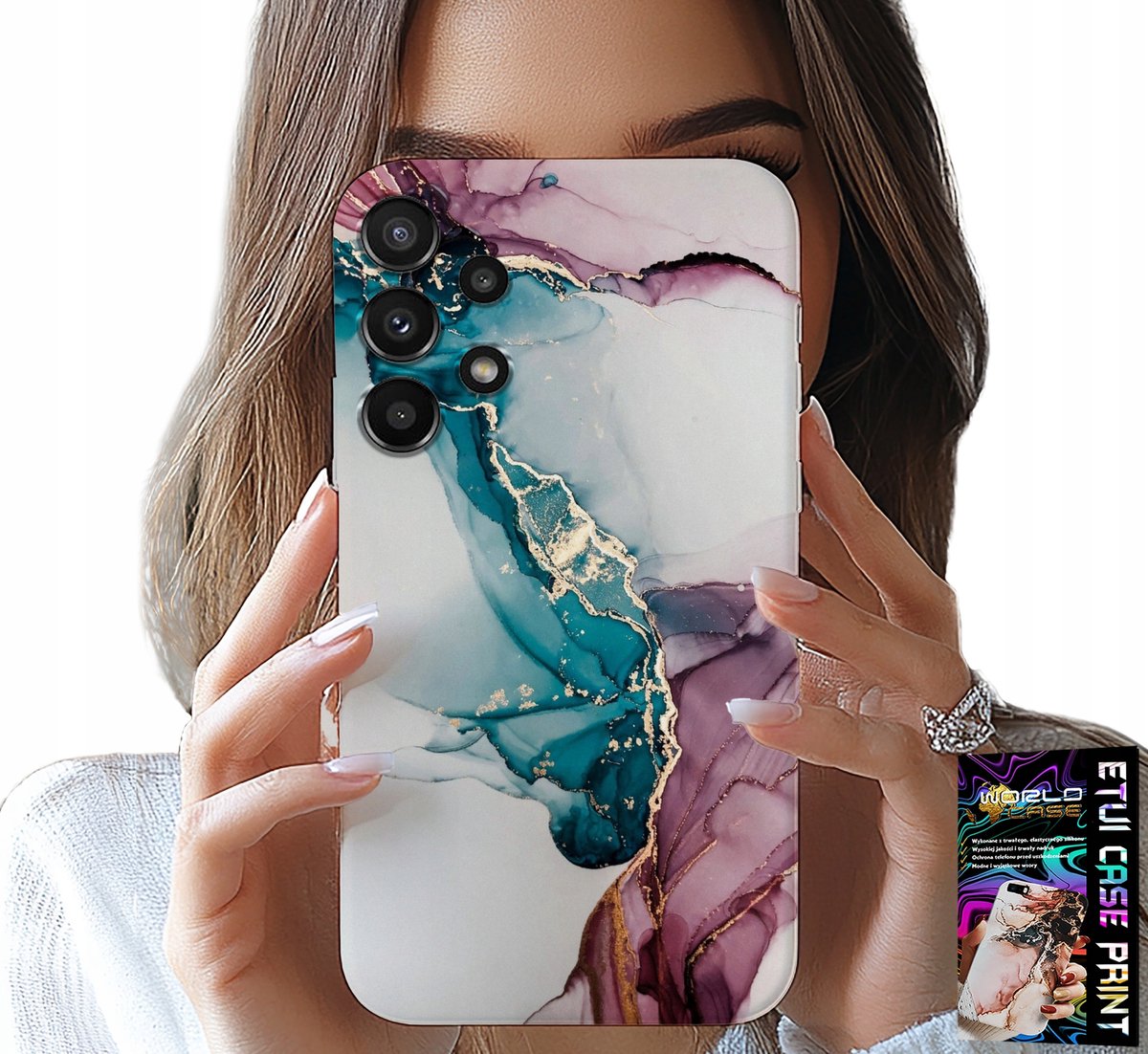 HOESJE VOOR SAMSUNG GALAXY A32 5G - ELEGANT MARMERMODIEUS VROUWELIJK HOESJE