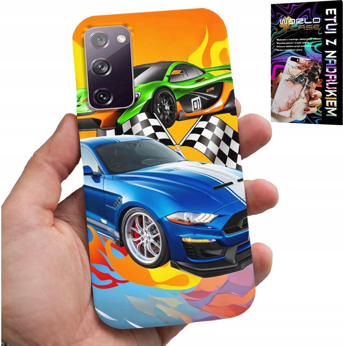 HOESJE VOOR SAMSUNG GALAXY S20 FE - VOOR KINDEREN, RACEAUTO'S