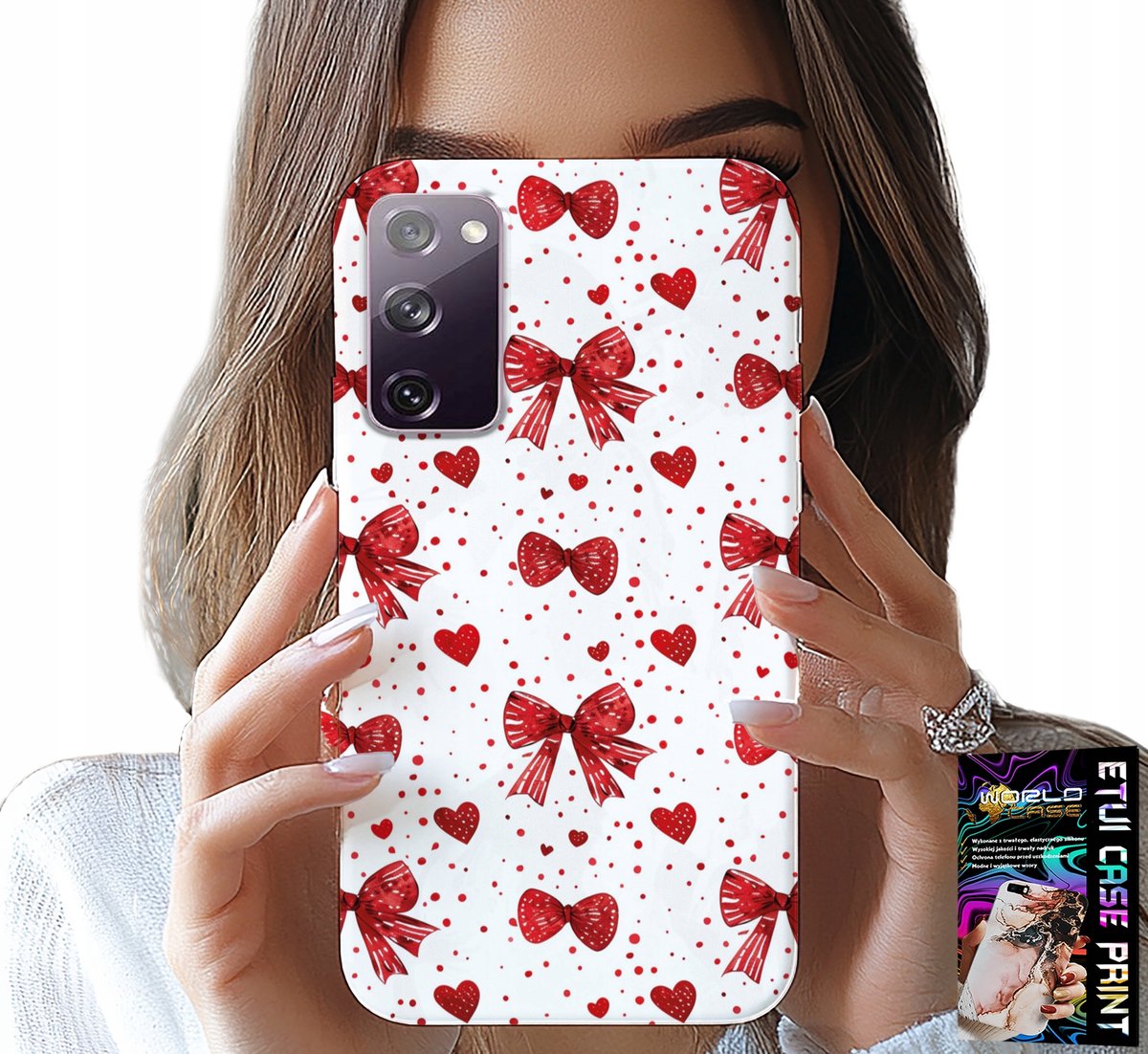 HOESJE VOOR SAMSUNG GALAXY S20 LITE - RODE LINTEN MET MODIEUZE PATRONEN