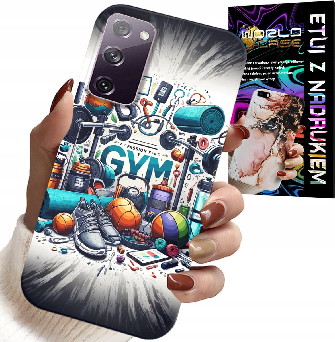 HOESJE VOOR SAMSUNG GALAXY S20 FE - SPORTHOESJE VOOR DE GYM + GLAS