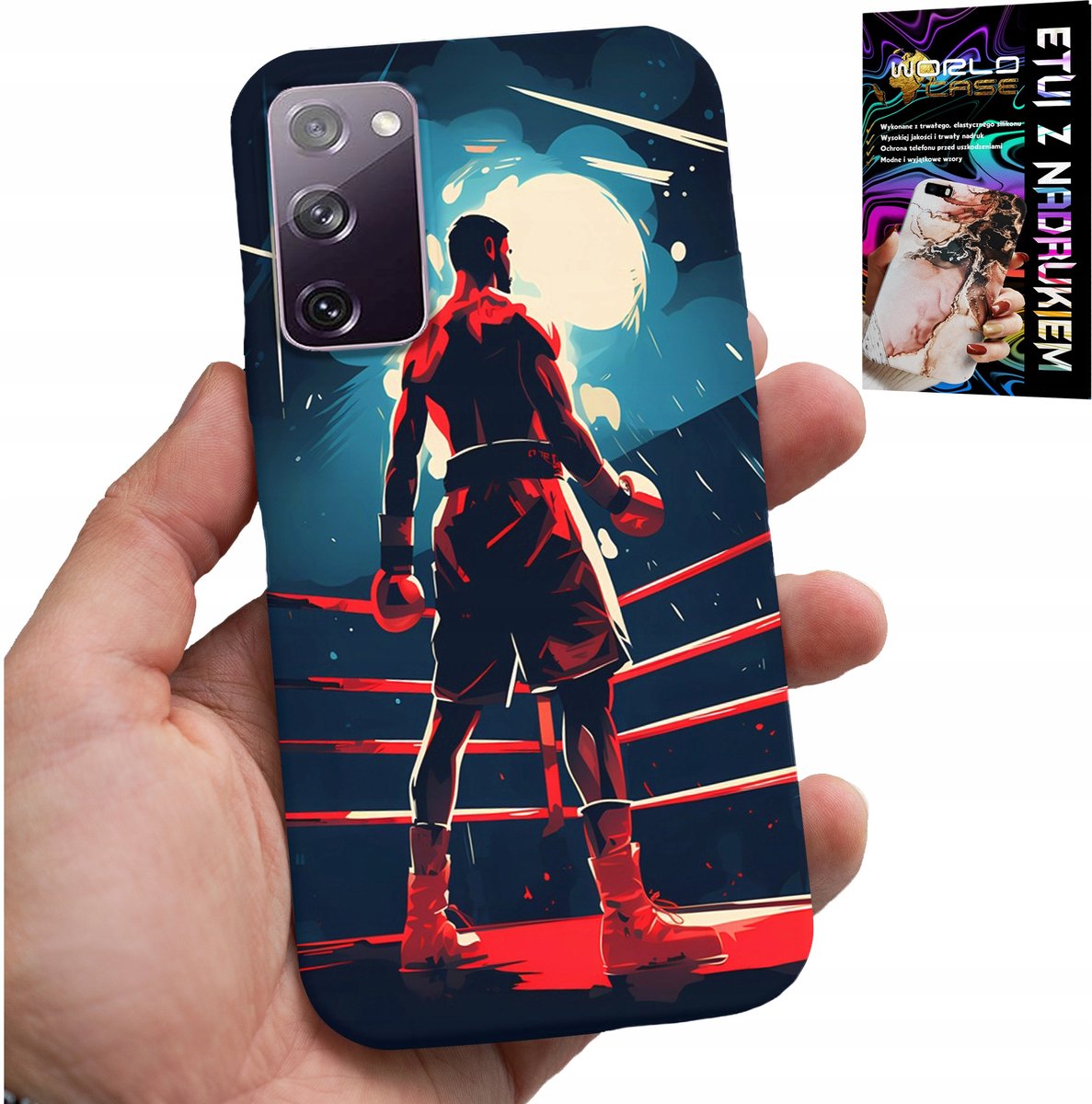 HOESJE VOOR SAMSUNG GALAXY S20 LITE - BOKSEN, GEVECHTSSPORT, BOKSERSPATRONEN + GLAS