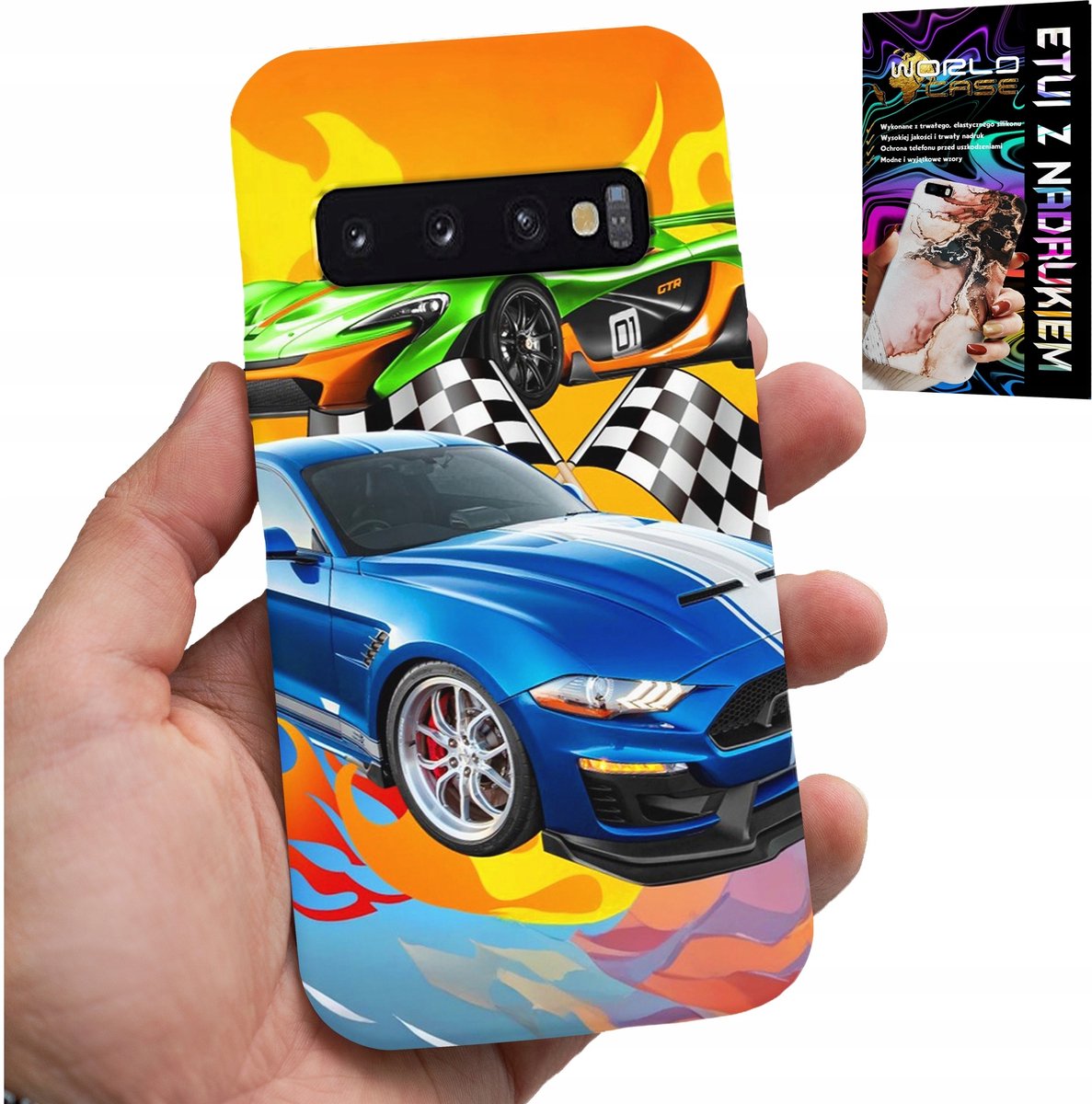 HOESJE VOOR SAMSUNG GALAXY S10 PLUS - VOOR KINDEREN, RACEAUTO'S