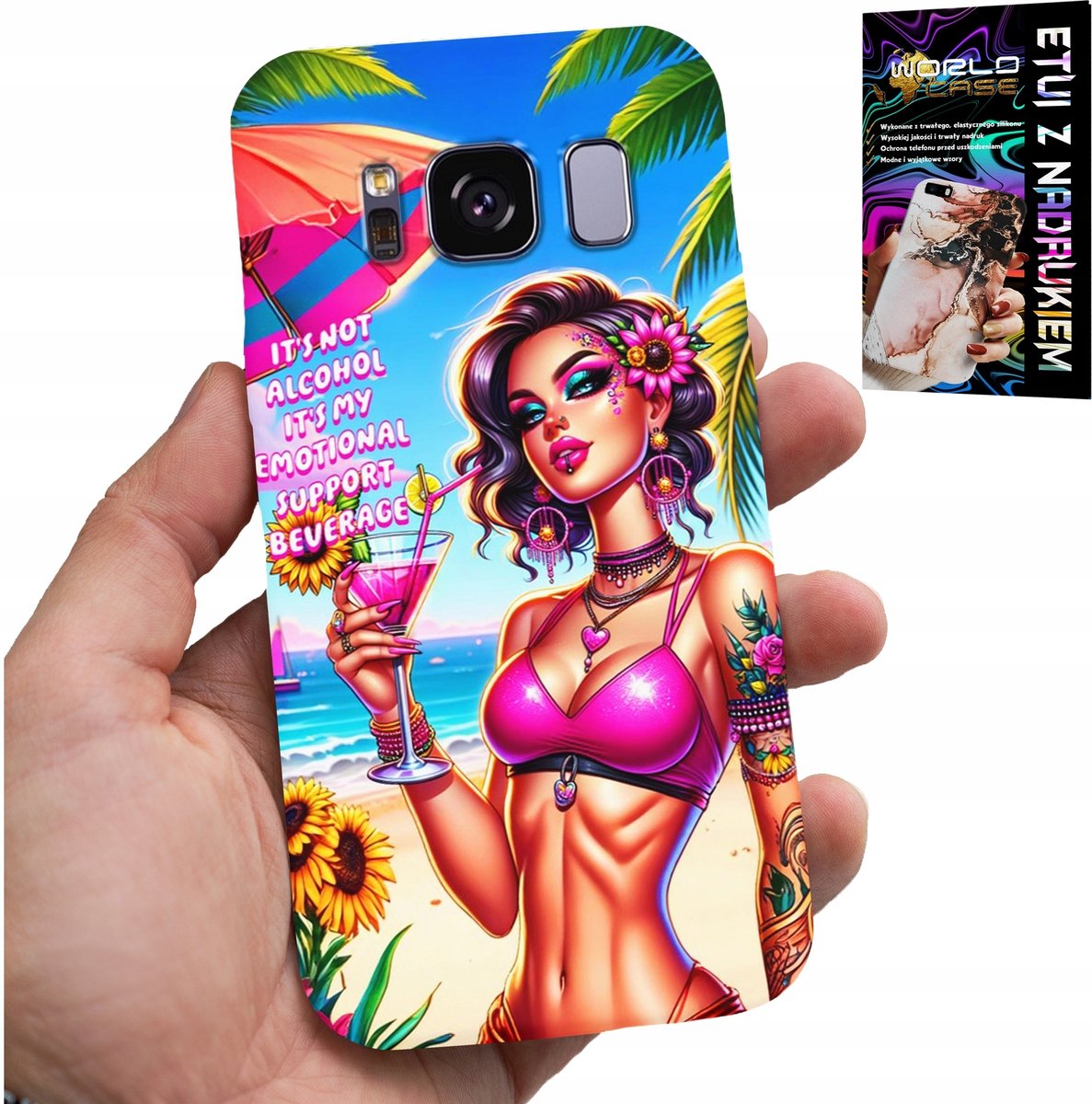 CASE VOOR SAMSUNG GALAXY S8 - HET IS GEEN ALCOHOL, HET IS MIJN EMOTIONELE CASE