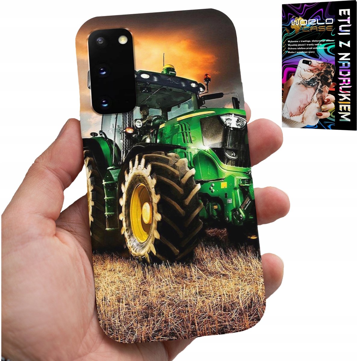 HOESJE VOOR SAMSUNG GALAXY S20 - TRACTOR FARM TRACTOR + FILM