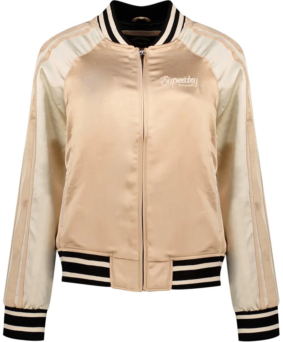 Superdry Suikajan Embroidered Bomberjack 2XS Vrouw Light Taupe