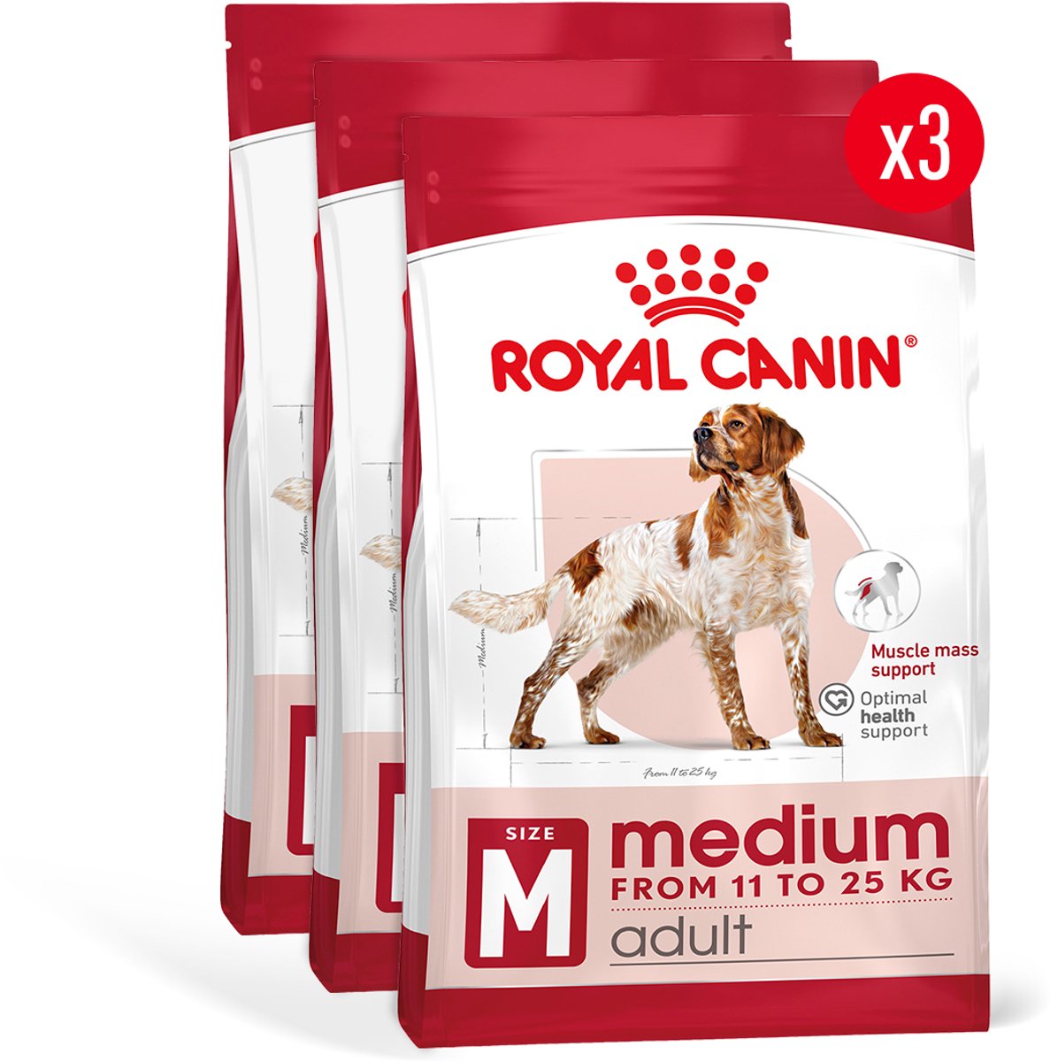 Royal Canin Medium Adult - 3 x 10 kg