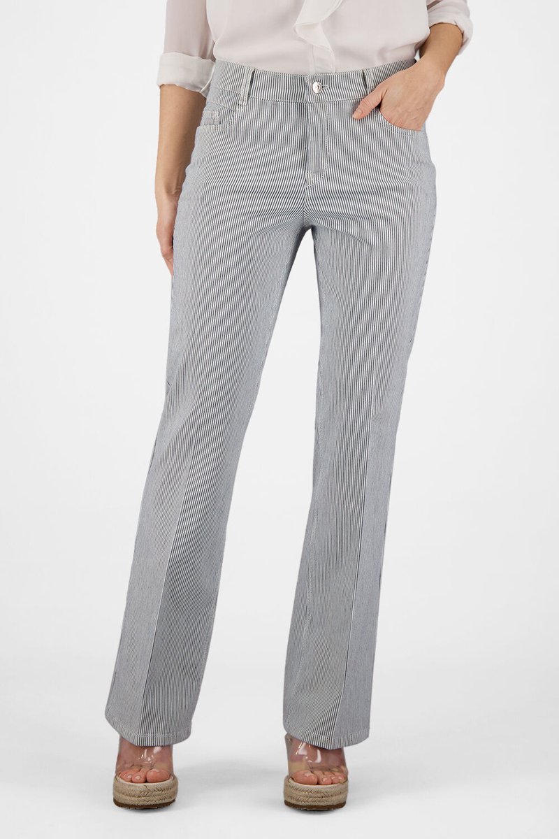 gardeur ZURI126-621951 – Slim Bootcut Check – stijlvol en vrouwelijk