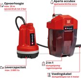 Einhell GE- PP 18 RB Li Solo Batterie 2 en 1 Pompe submersible