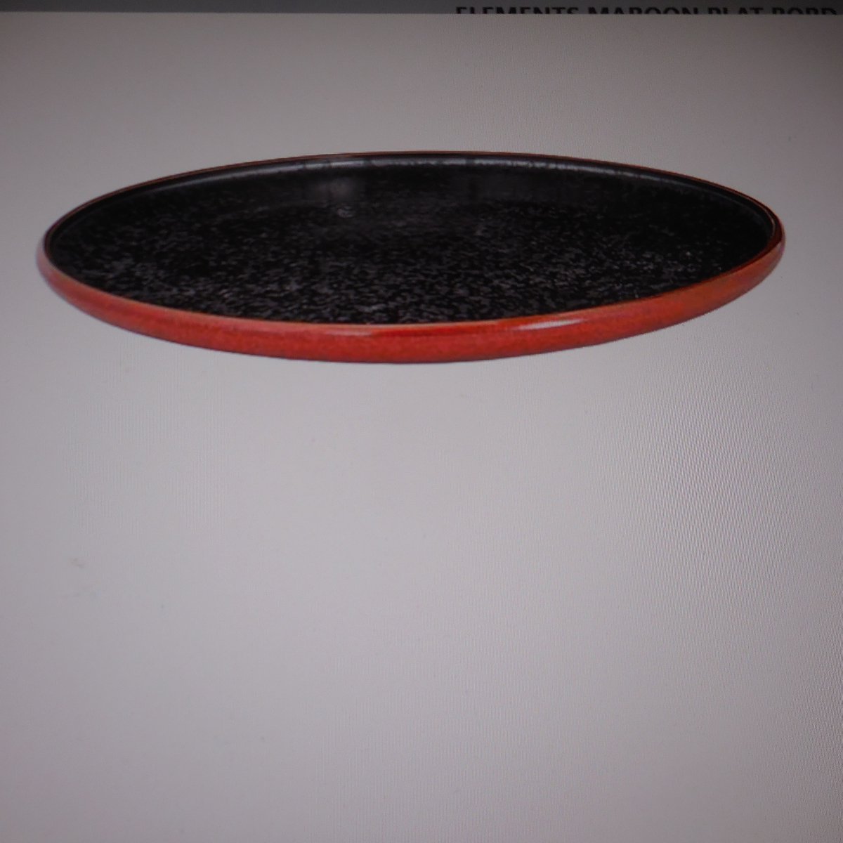 ELEMENTS MAROON PLAT BORD D27CM