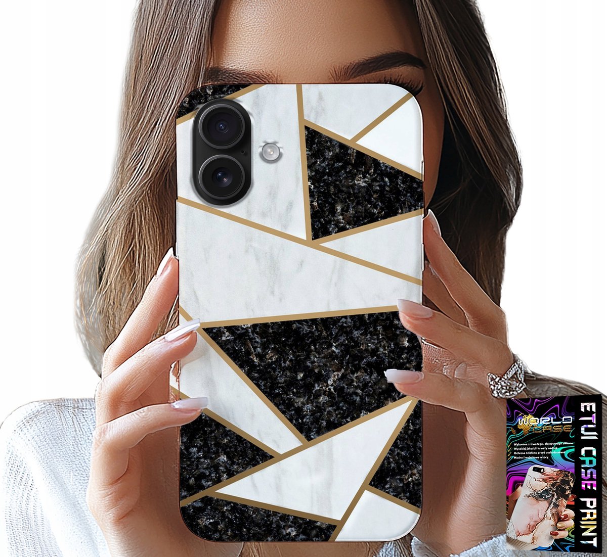 HOESJE VOOR IPHONE 16 PLUS - ELEGANT EN MODIEUS DESIGN HOESJE + GLAS