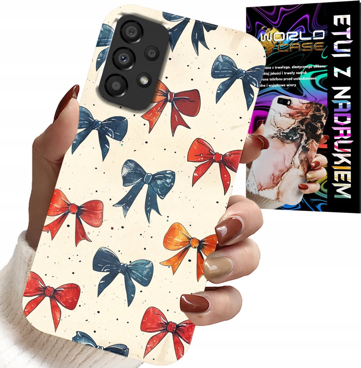 HOESJE VOOR SAMSUNG GALAXY A23 5G - KLEURRIJKE LINTEN MET MODIEUZE PATRONEN
