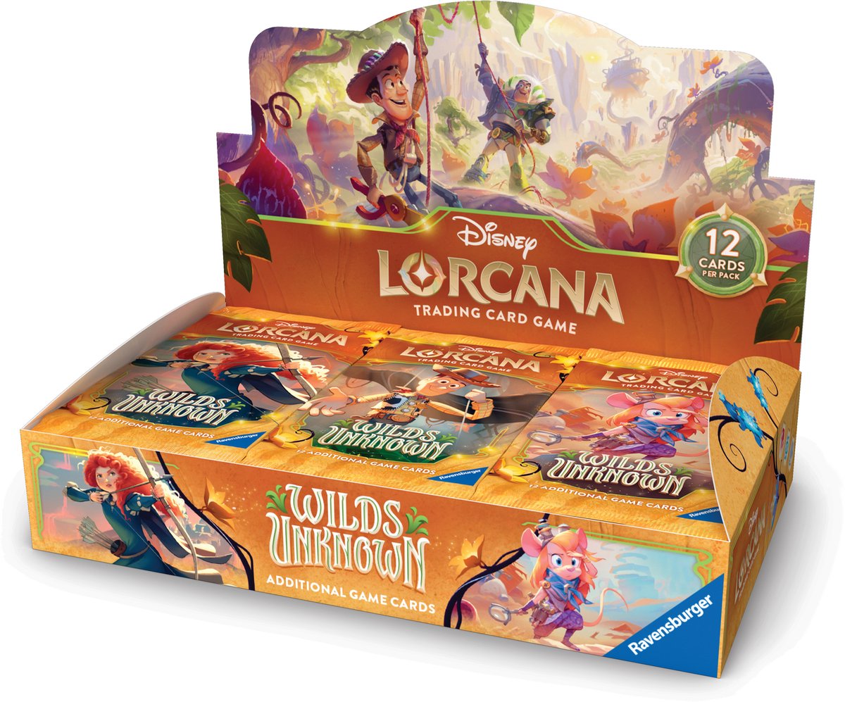 Disney Lorcana: Wilds Unknown – Booster Display (24 packs) | Set 12 | Engelstalig