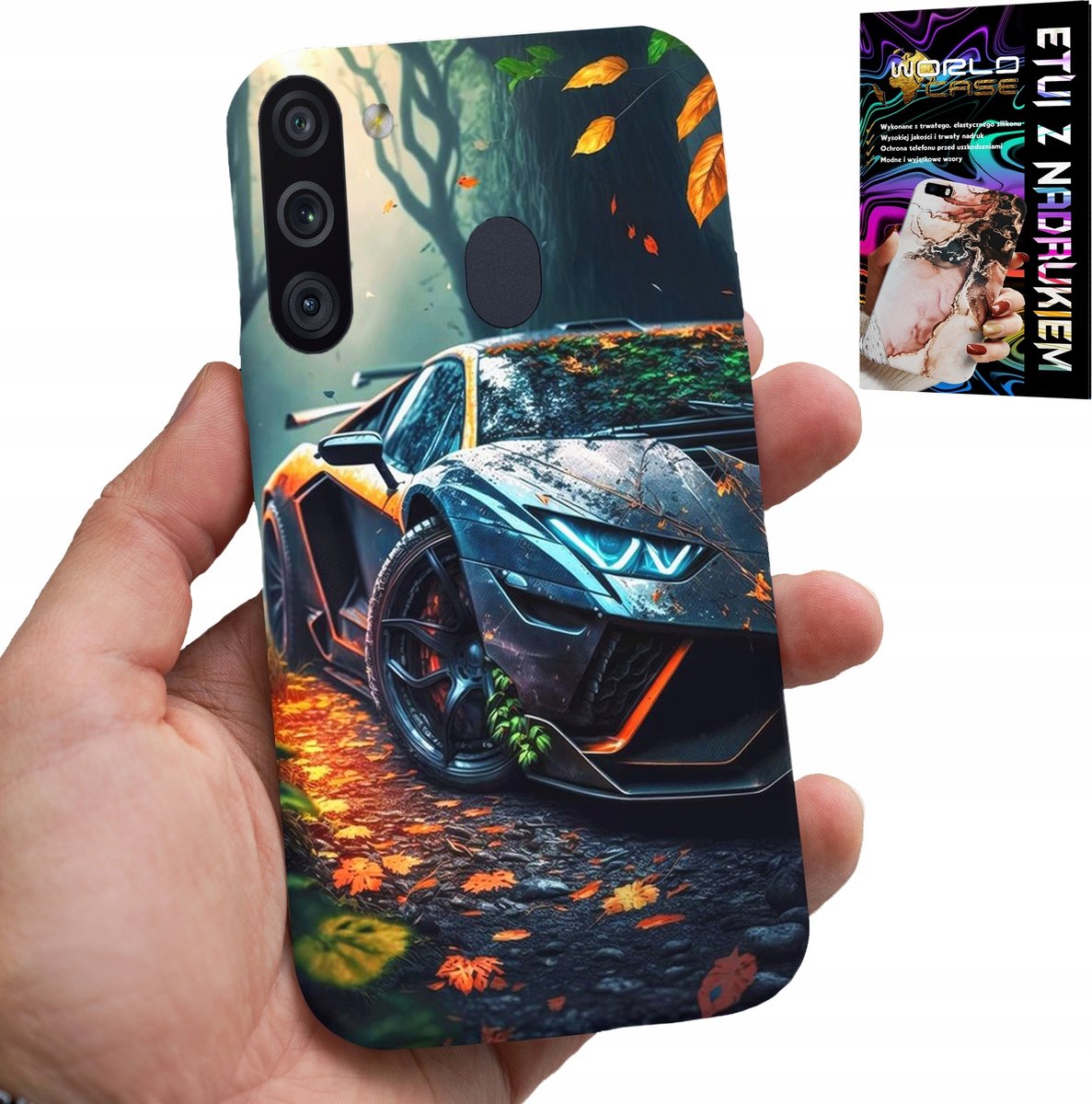 HOESJE VOOR SAMSUNG GALAXY A21 - LUXE AUTO'S SUPERCAR PATRONEN