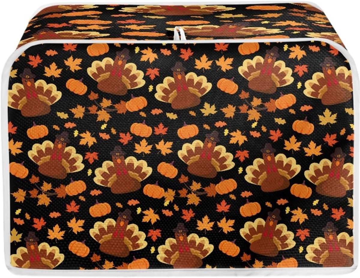 Broodrooster Cover - Keuken Accessoire - Keuken Bescherming - 4 Sleuven Model - 27x315x21cm - Thanksgiving Turkije