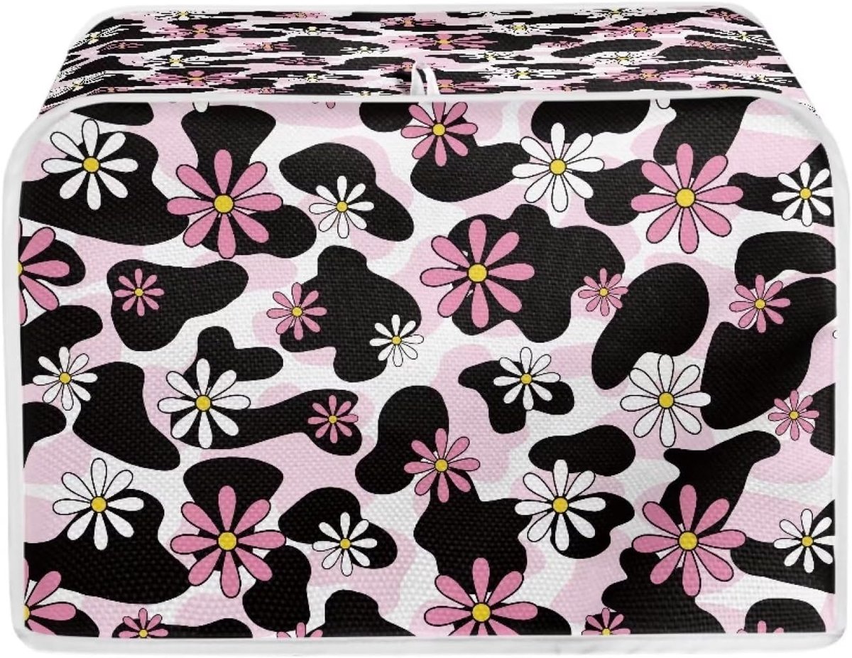 Broodroosterhoes - Keuken Accessoire - Keuken Bescherming - Met Haak Ontwerp - 31.5 x 27 x 21 cm - Daisy Koeienvlek