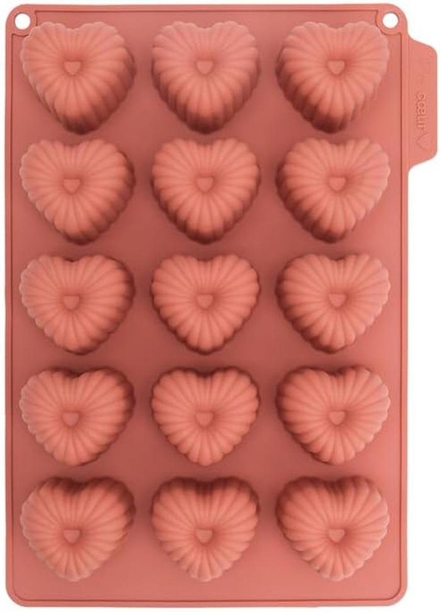 Bakvorm Hart - Siliconen Vorm - Taarten Versieren - Vaatwasserbestendig - 27x19cm
