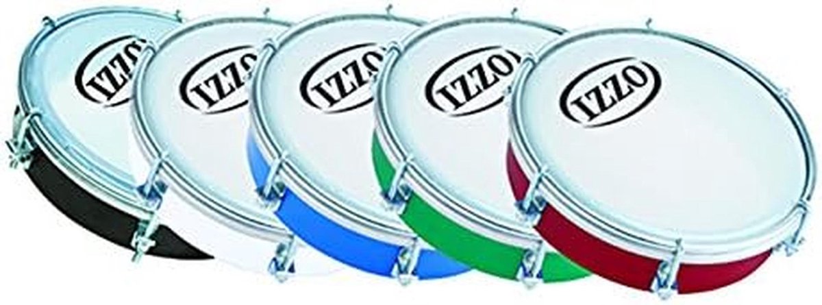 Tamboerijn - Handtrommel - Muziek maken - 6 vaste verdelingen - 6 inch - Groen