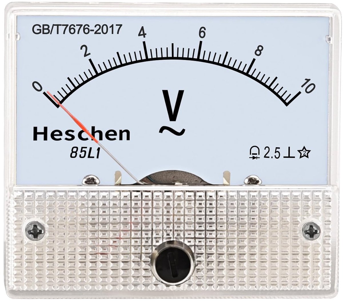 Paneel Voltmeter - Spanningsmeter Tester - Elektrische Metingen - Klasse 2.5 Nauwkeurigheid - AC 0-10V - Wit