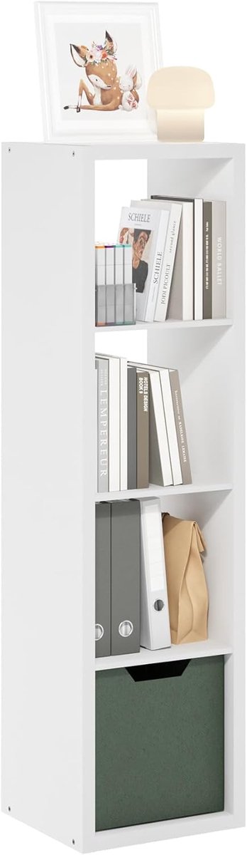 Opbergkubus Organizer - Modulaire Kast - Kantoor Thuis - Open Rug Ontwerp - 4 Kubussen - Wit