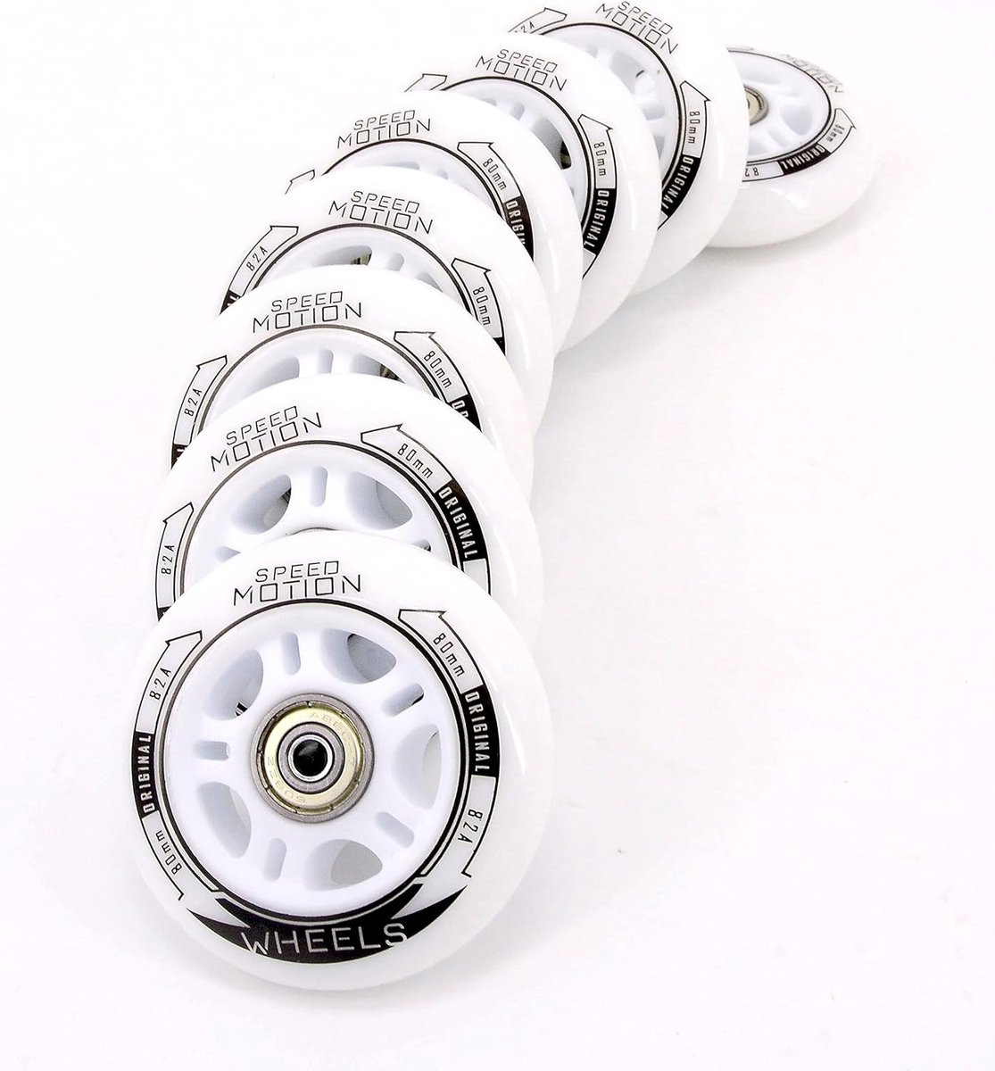 Skeeler Wielen Set Rolschaats Wielen Snel Skeeleren Volledig Gemonteerd 80 mm 82A
