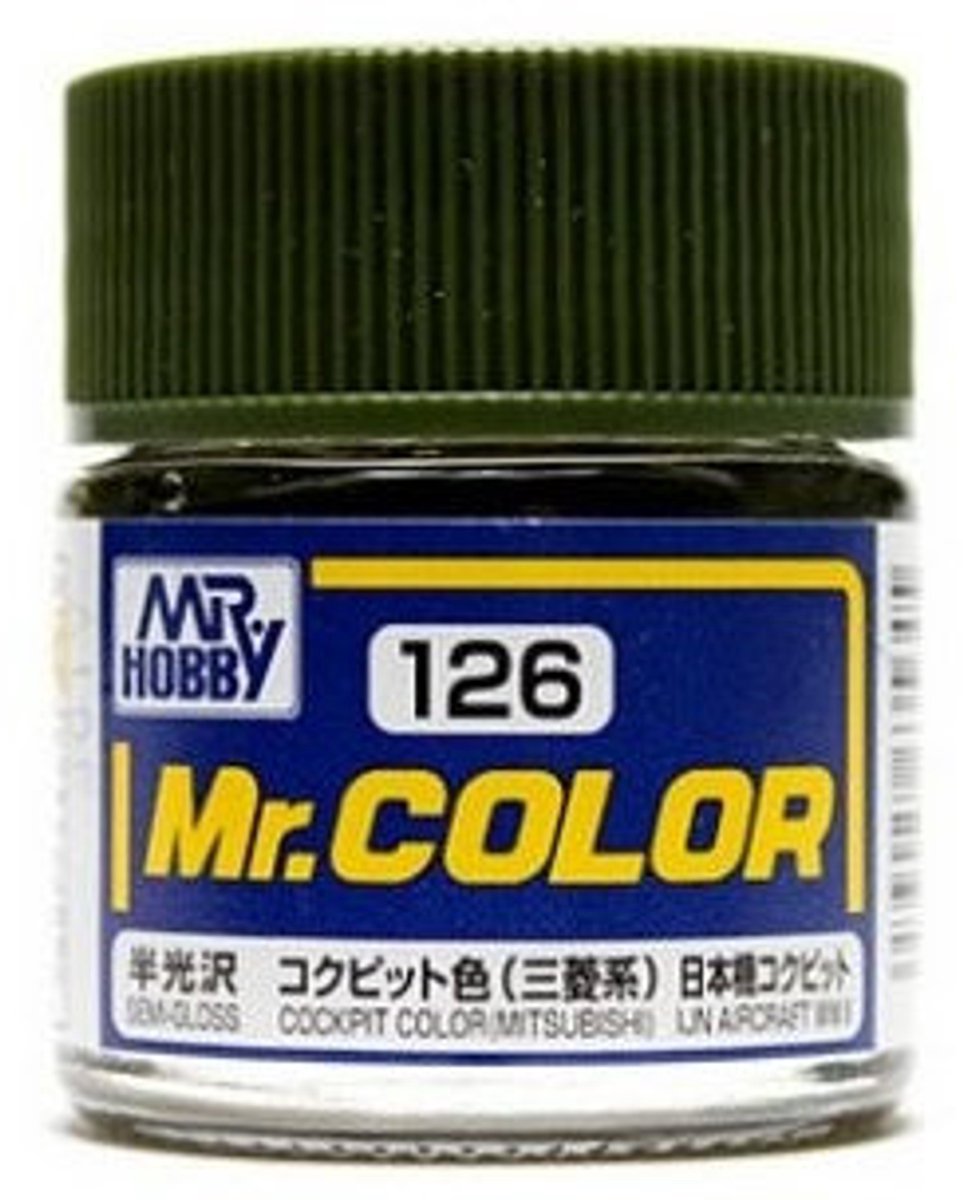 Gunze Mr. Hobby C-126 - Mr. Color 10 ml Cockpit Color Mitsubishi - Lacquer Modelbouwverf