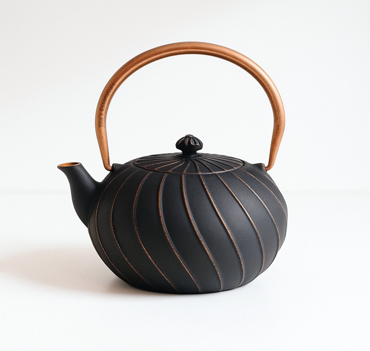 Tita's Essentials - Gietijzeren theepot - Zwart - 1.2L