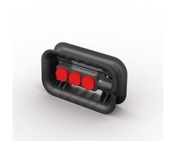 Merkloze Kabelprolener met 3 Outlet en Montage mogelijkheden