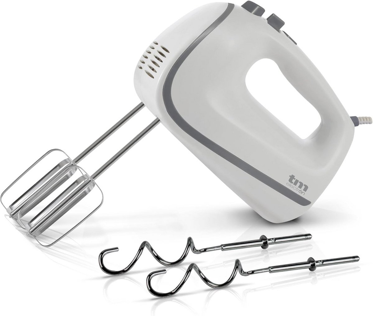 Kneden en Mixen Machine 450W - Handmixer en Deegkneedmachine met Garde en Kneedhaken