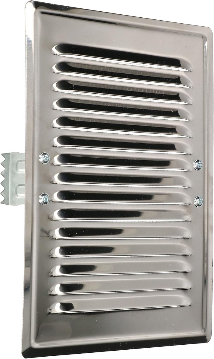 Metalen Ventilatie Rooster met Insectenhor - RVS Luchtrooster 165x230mm