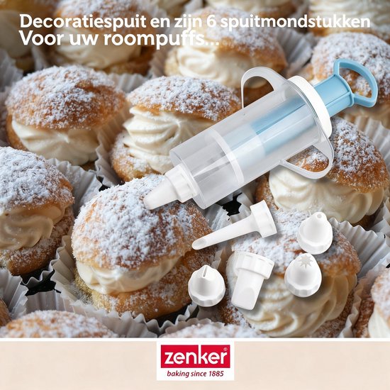4 stuks spuitzakken, spuitmonden, spuitcrème, herbruikbaar, geschikt voor cupcakes met... | bol