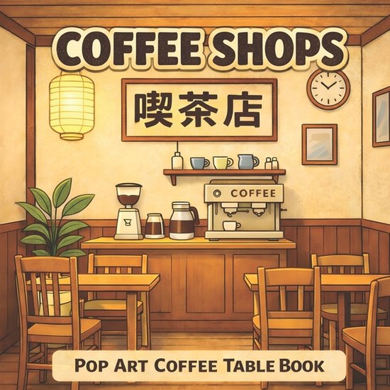 Coffee Shops: Pop Art & Adult Coloring Books- Coffee Shops