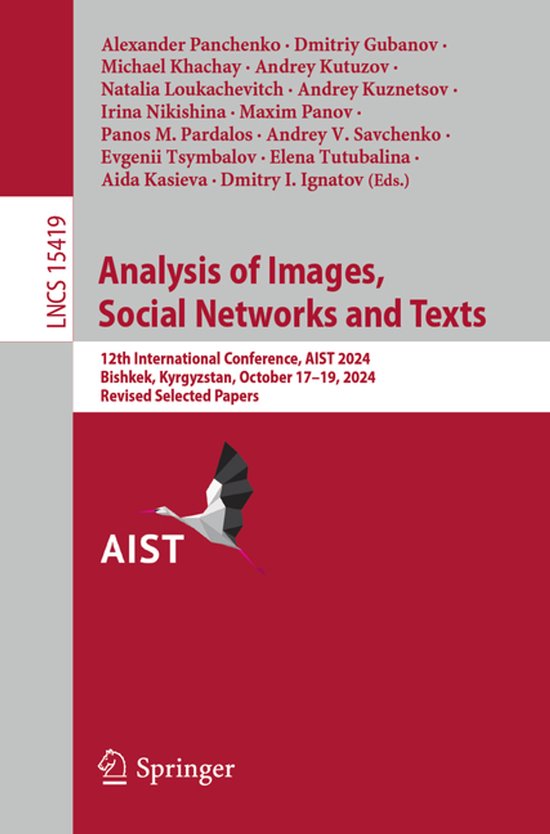Lecture Notes in Computer Science15419- Analysis of Images,  ... - cover