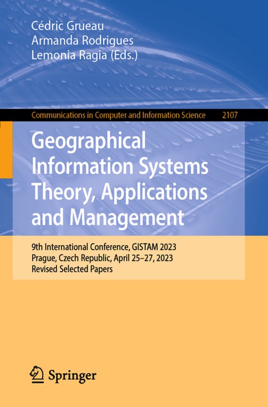 Communications in Computer and Information Science2107- Geog ... - cover