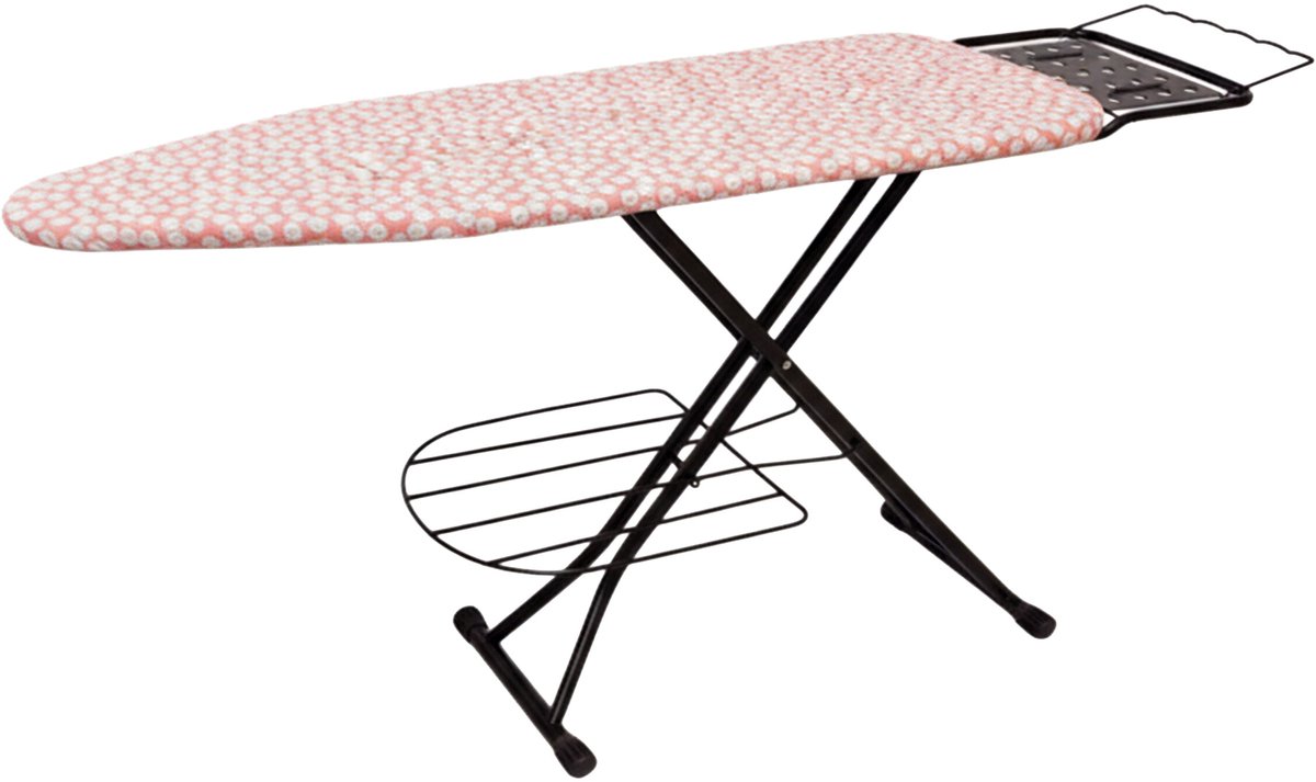 Strijkplank - 110x33 cm - bloemen - wit-roze