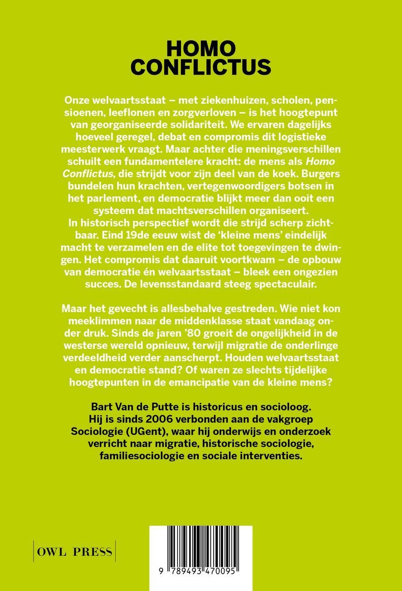 Homo Conflictus - back cover