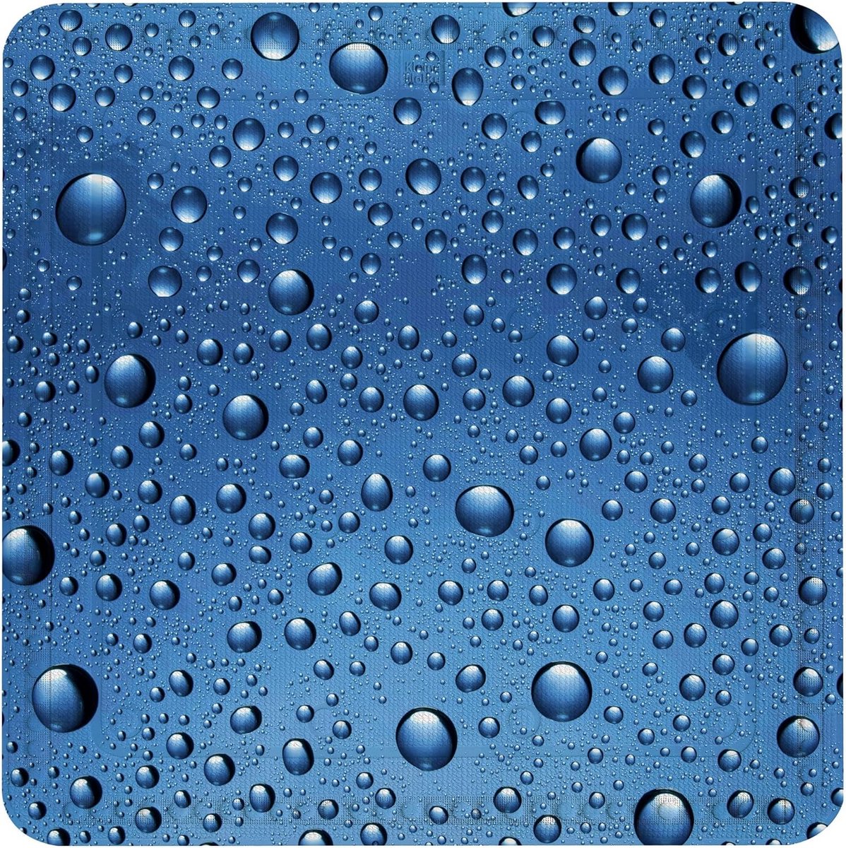 Douchemat 55x55 cm antislip marineblauw
