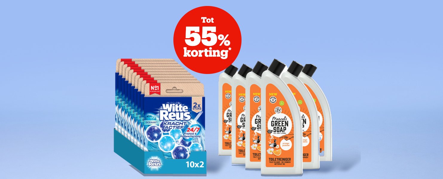 Tot 55% korting* Tot 55% korting*