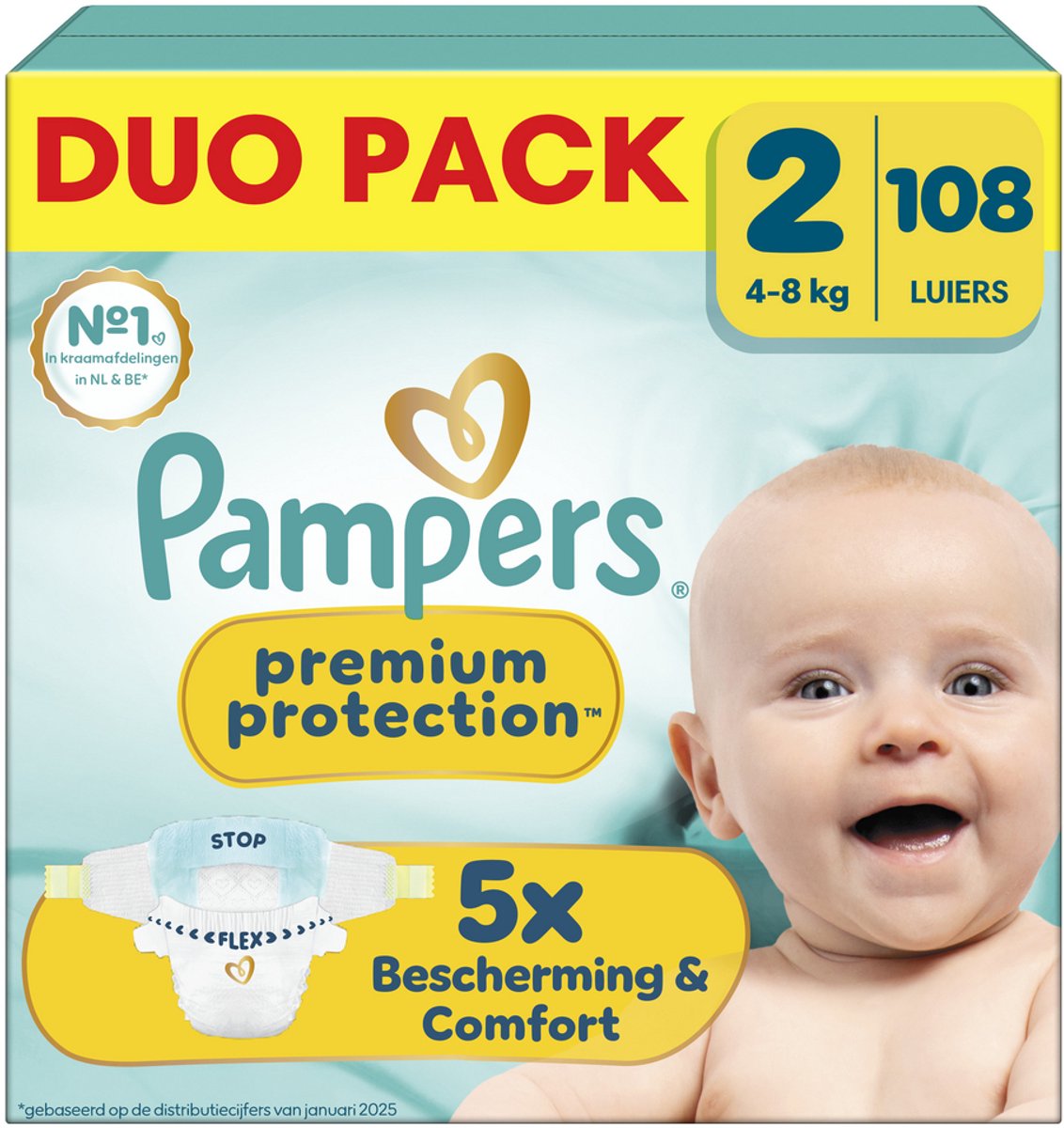 Pampers Premium Protection Maandbox maat 2
