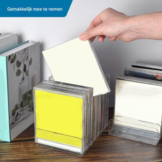 CD-rek - Transparant acryl CD-rek - Met afneembaar CD/DVD-displayrek ...