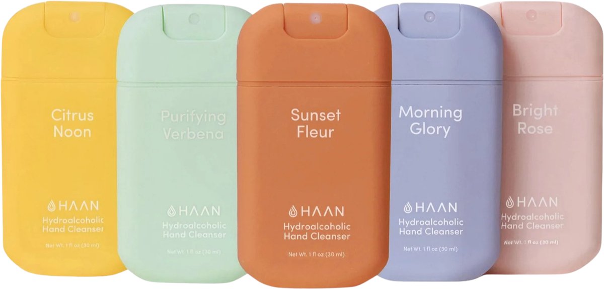 HAAN 5-Pack Mix Handspray Handverzorging Navulbaar 5x 30ml