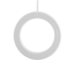 Cocoplus -Luchtbelsteen ring - Aquarium - Wit omhulsel - Grijs zand - 100 x 12 mm - Geschikt voor vissenkom - Decoratie - Luchtuitrusting