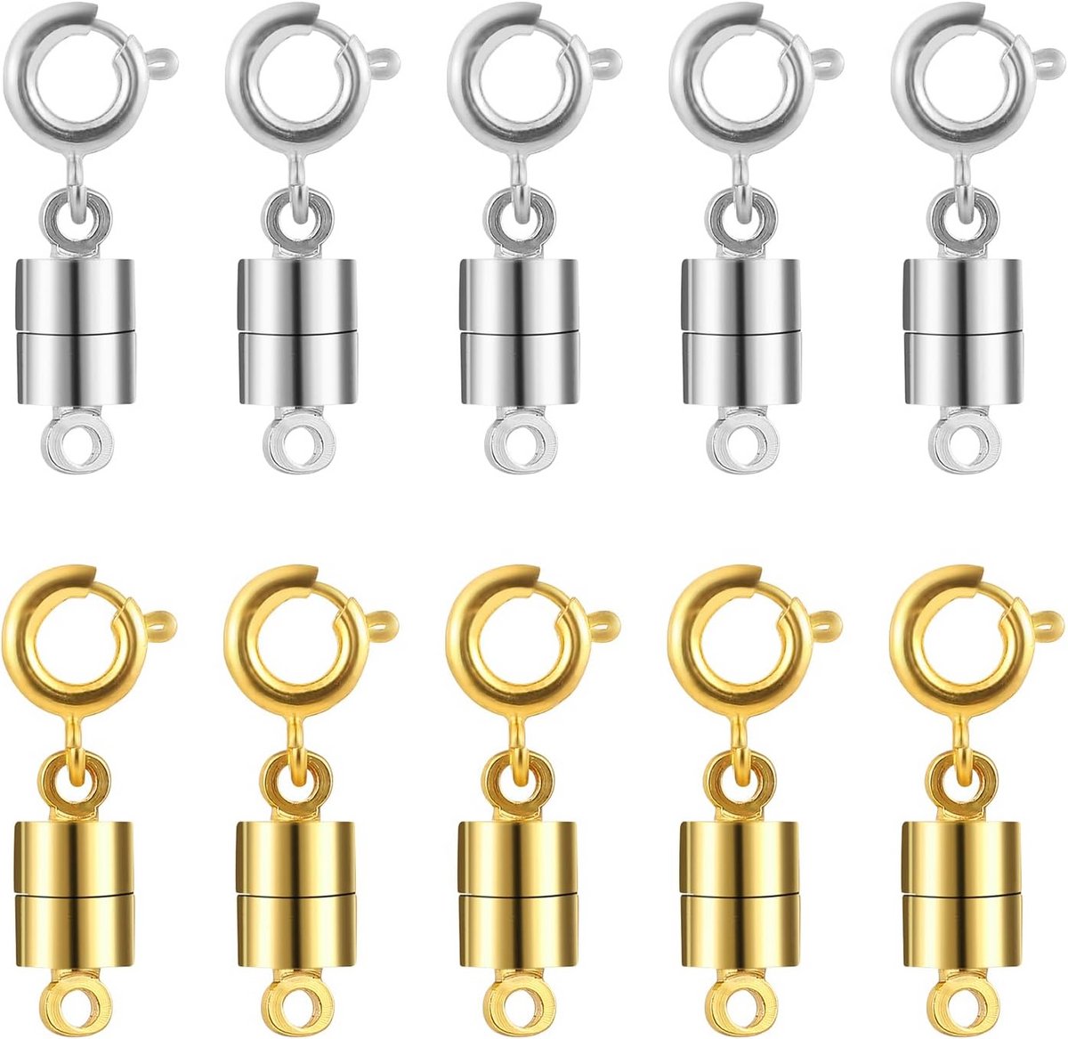 10x Magnetische Sluitingen voor Kettingen en Armbanden Sieraden Connectors