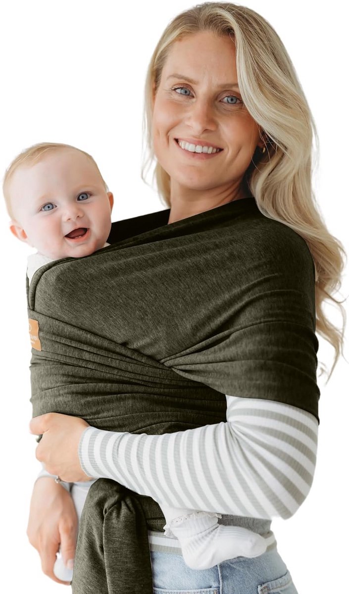 Draagdoek Newborn en Peuter 3 tot 16 kg - Zachte Stretchy Babydrager voor Gewicht+