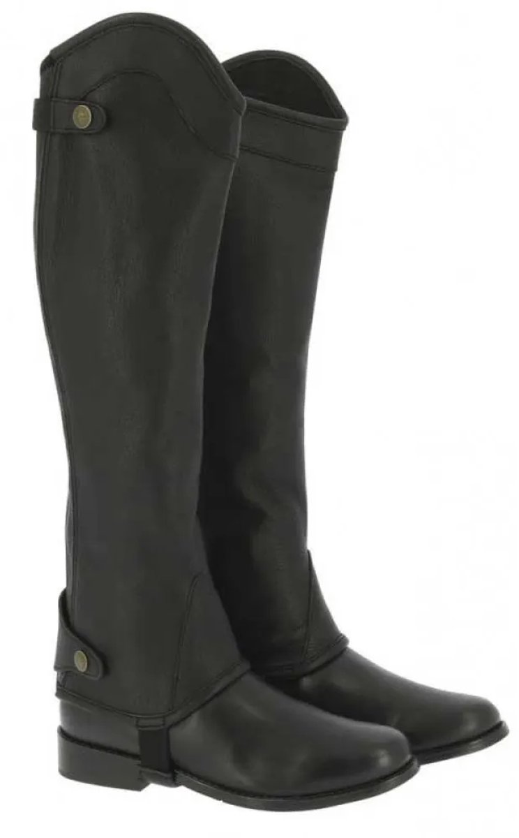 Equitheme Elite Halve Chaps S Regular Zwart